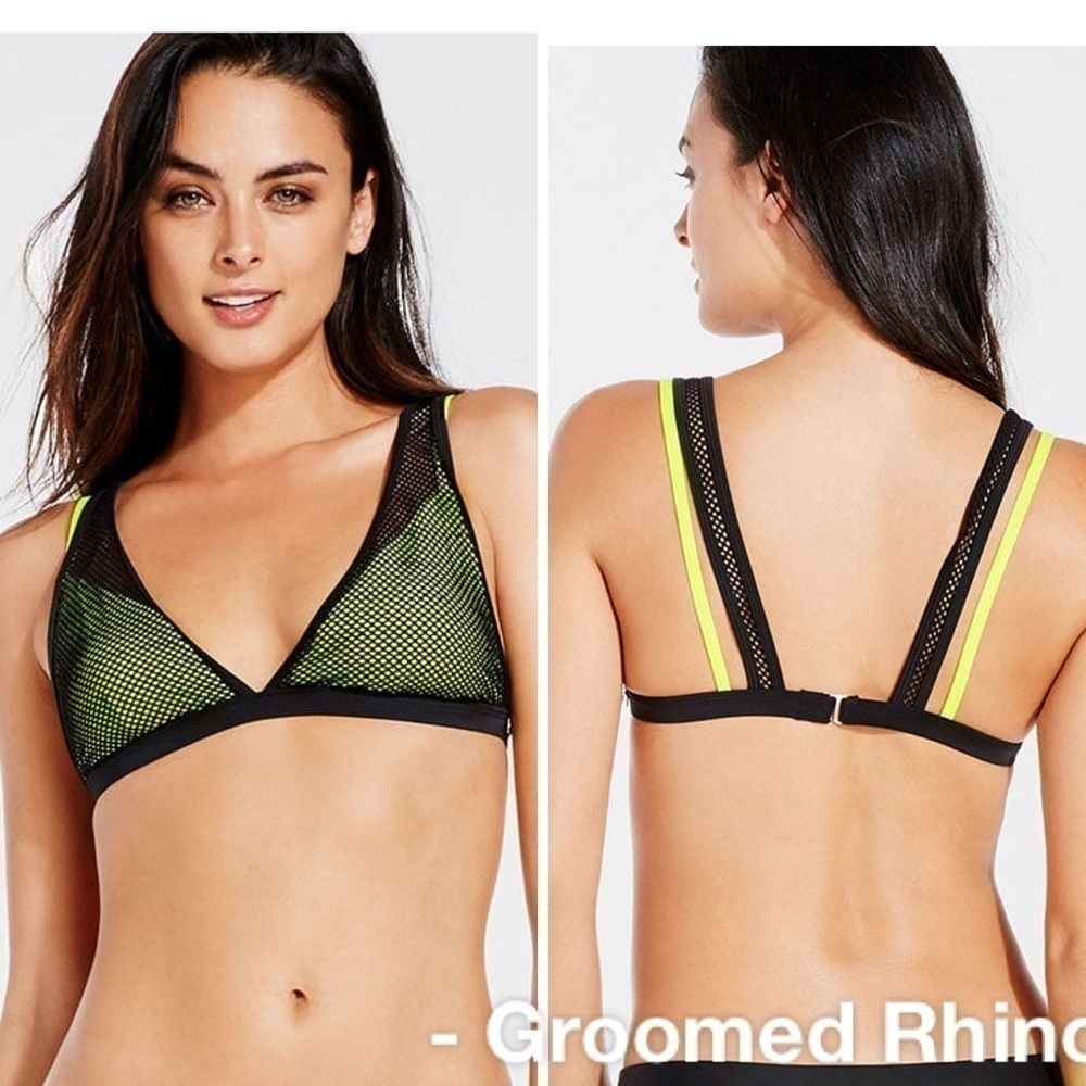 Fabletics Neon Costa Bikini Top Size S